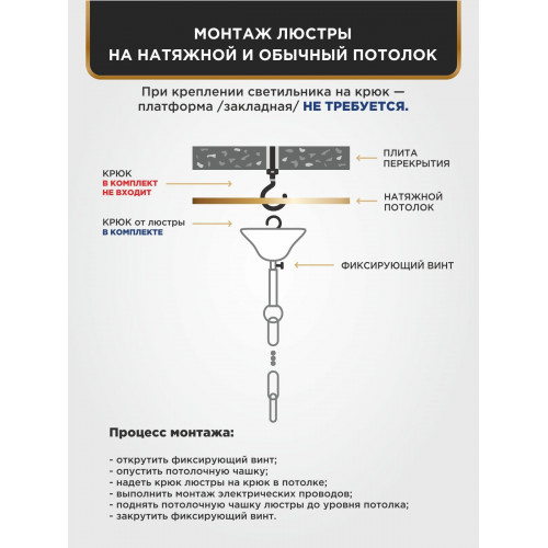 Люстра подвесная 5 ламп хрусталь Аврора S1193-5