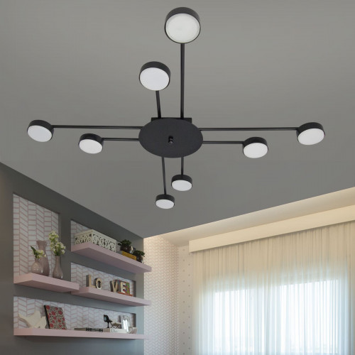 Люстра светодиодная большая LED плоская S2387-8